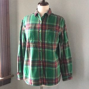 Madewell x Penfield Haverhill shirt green flannel